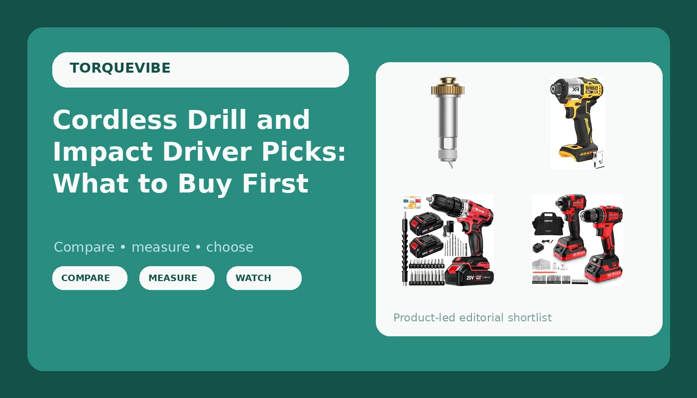 Cordless Drill and Impact Driver Picks: What to Buy First