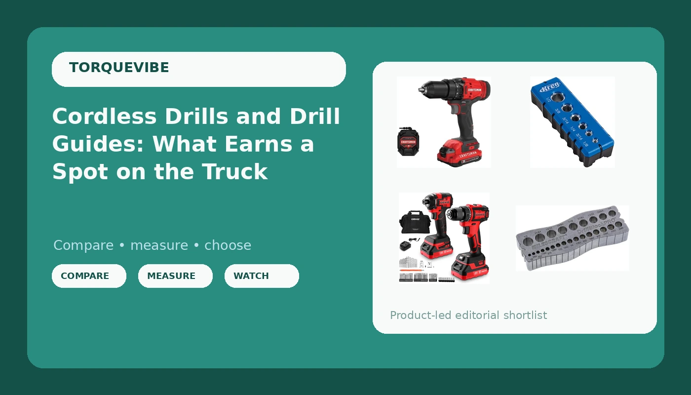 Cordless Drills and Drill Guides: What Earns a Spot on the Truck