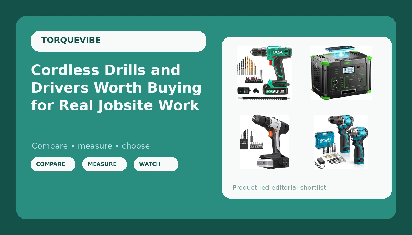 Cordless Drills and Drivers Worth Buying for Real Jobsite Work
