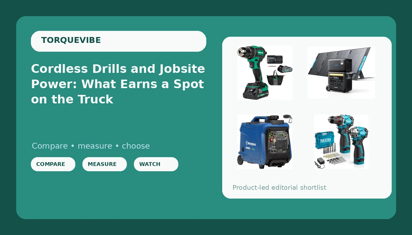 Cordless Drills and Jobsite Power: What Earns a Spot on the Truck