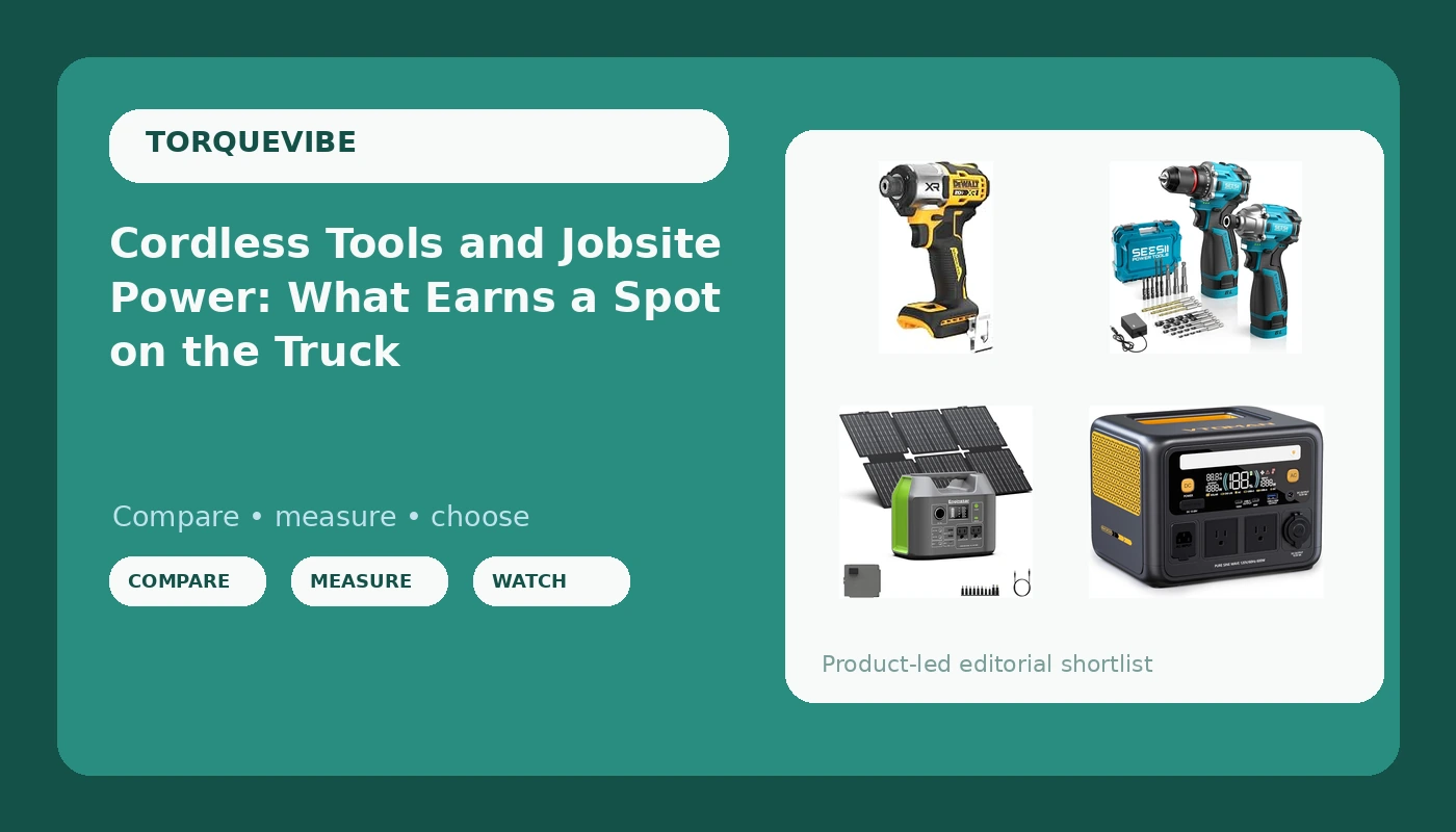 Cordless Tools and Jobsite Power: What Earns a Spot on the Truck