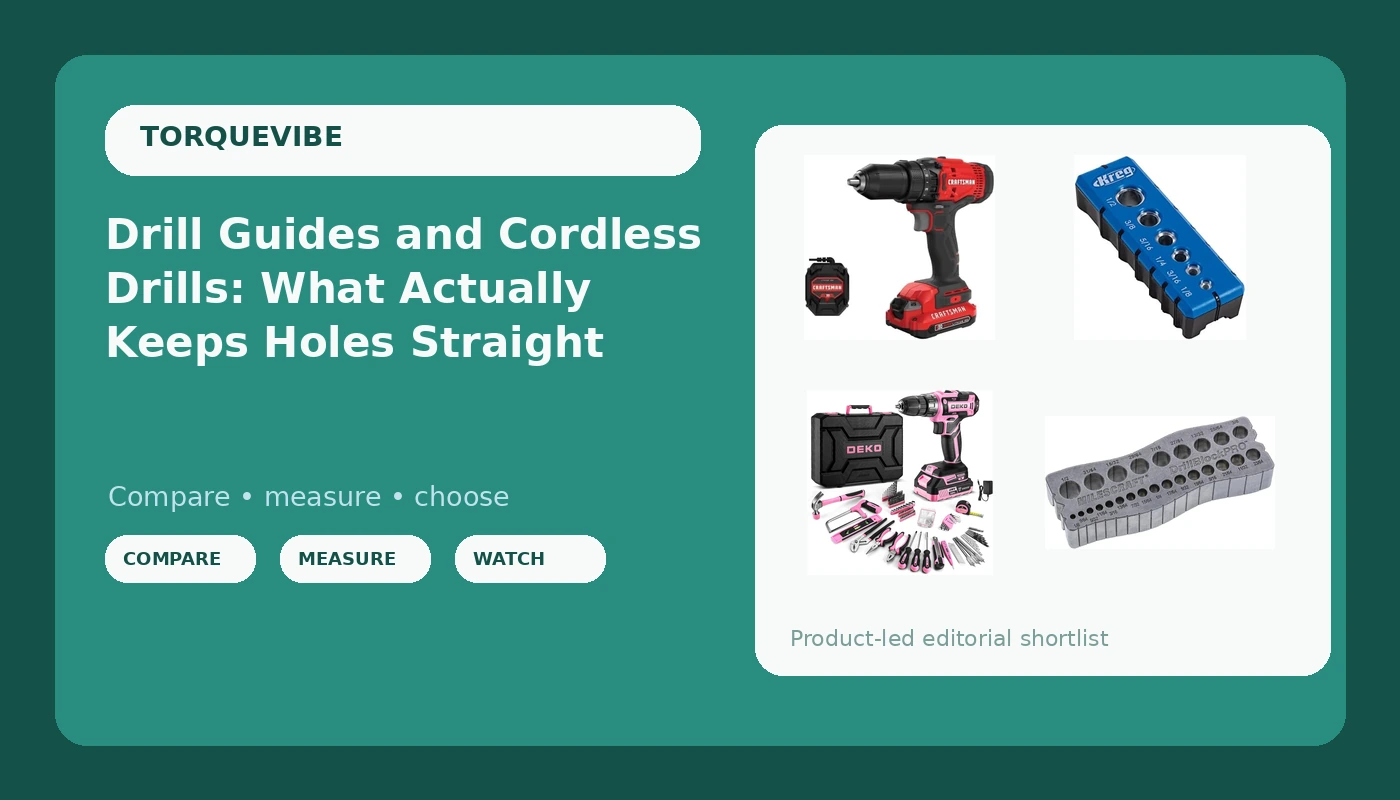 Drill Guides and Cordless Drills: What Actually Keeps Holes Straight