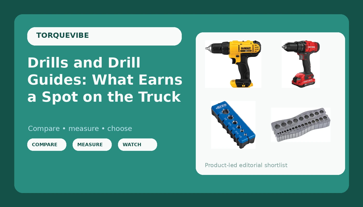 Drills and Drill Guides: What Earns a Spot on the Truck