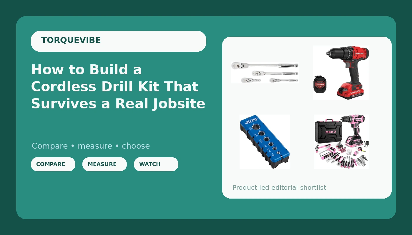 How to Build a Cordless Drill Kit That Survives a Real Jobsite