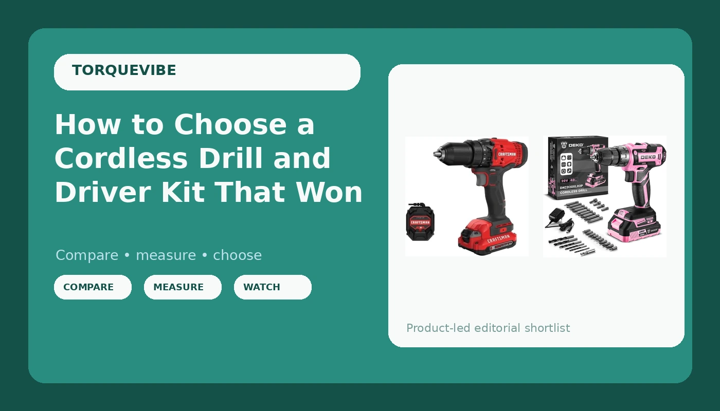 How to Choose a Cordless Drill and Driver Kit That Won't Strip Screws