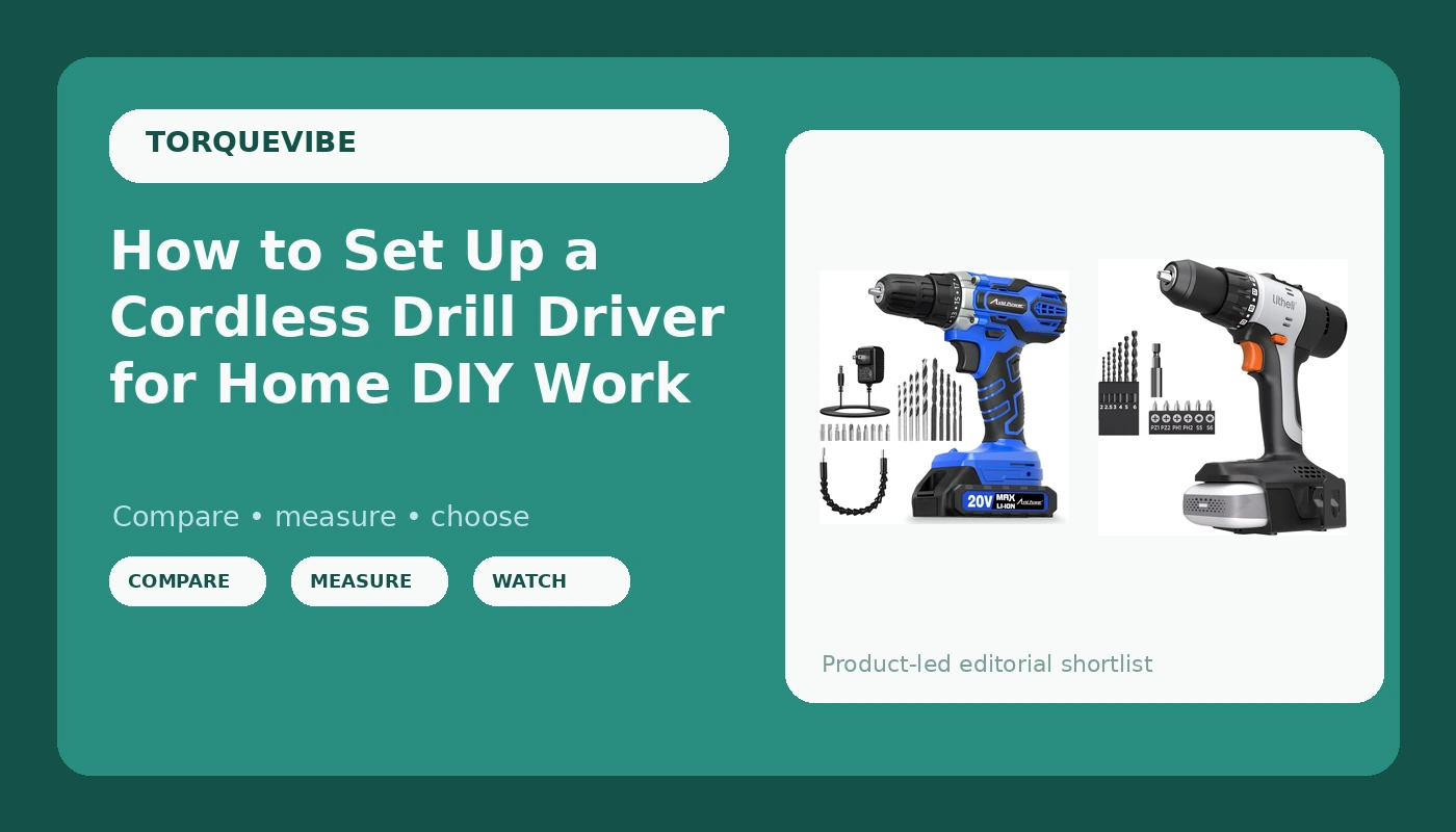 How to Set Up a Cordless Drill Driver for Home DIY Work