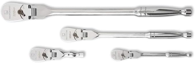 GEARWRENCH 4 Piece 1/4", 3/8" & 1/2" Drive 120XP™ Flex Head Ratchet Set | 81230P