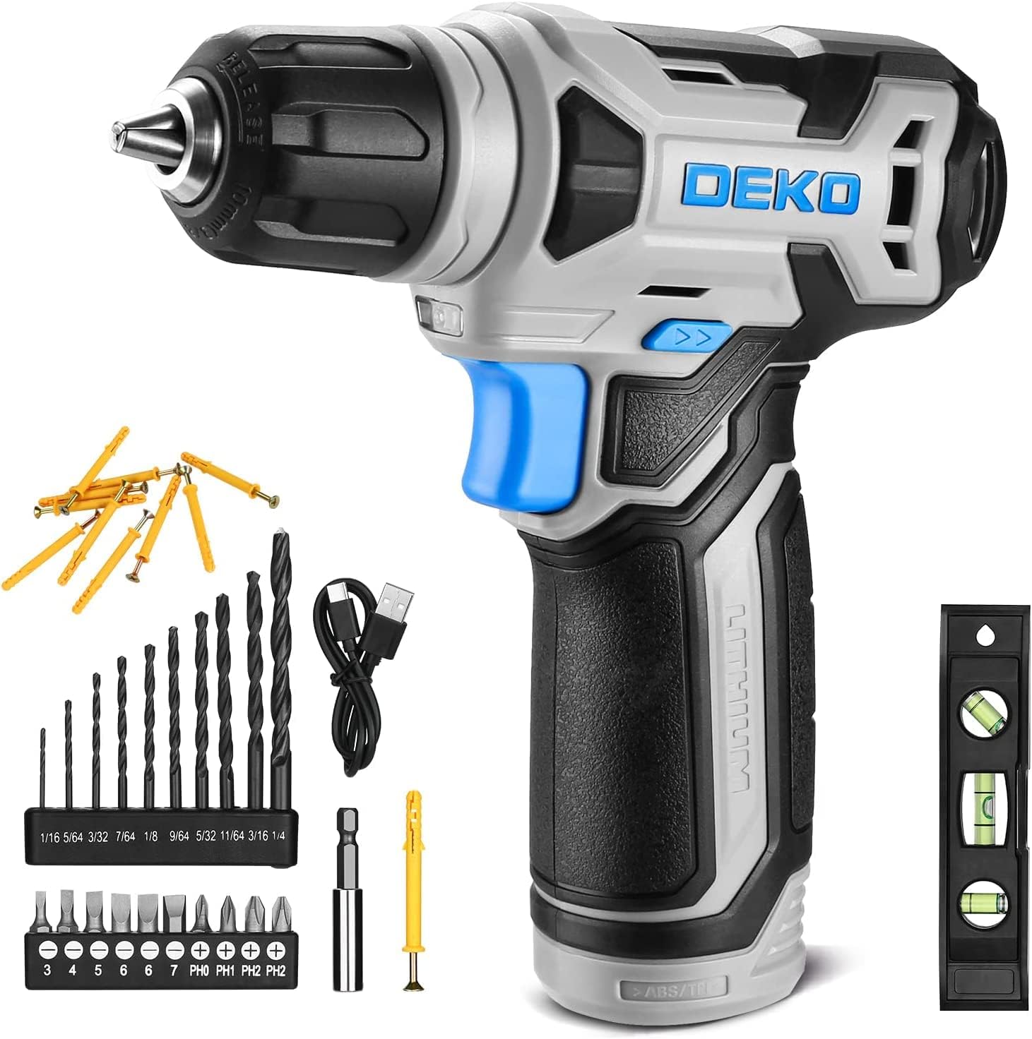 DEKOPRO 8V Cordless Drill (B09WCR7V1V)
