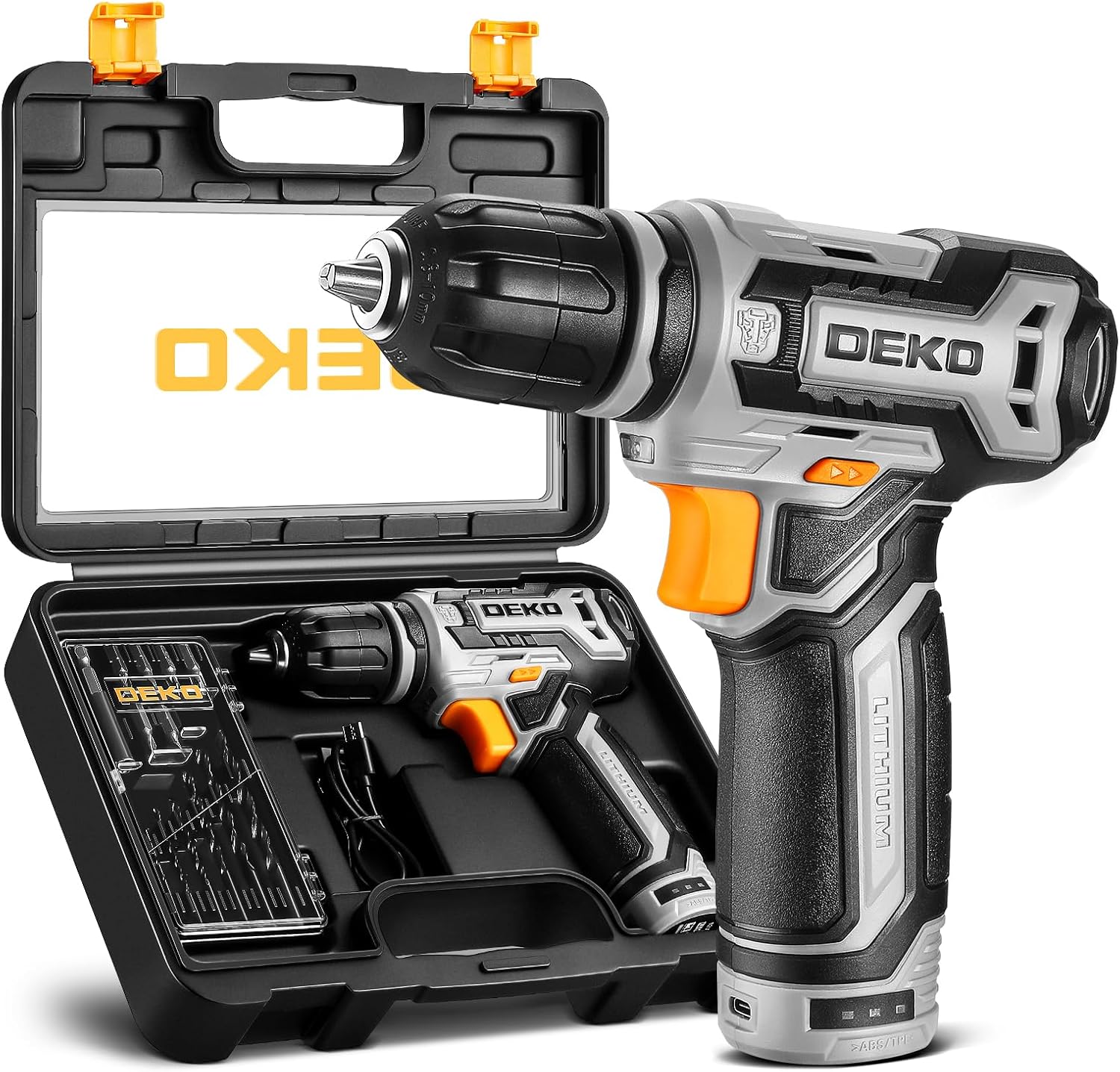 DEKO PRO 12V Power Battery Drill Set (B0D7VJ4P7Q)