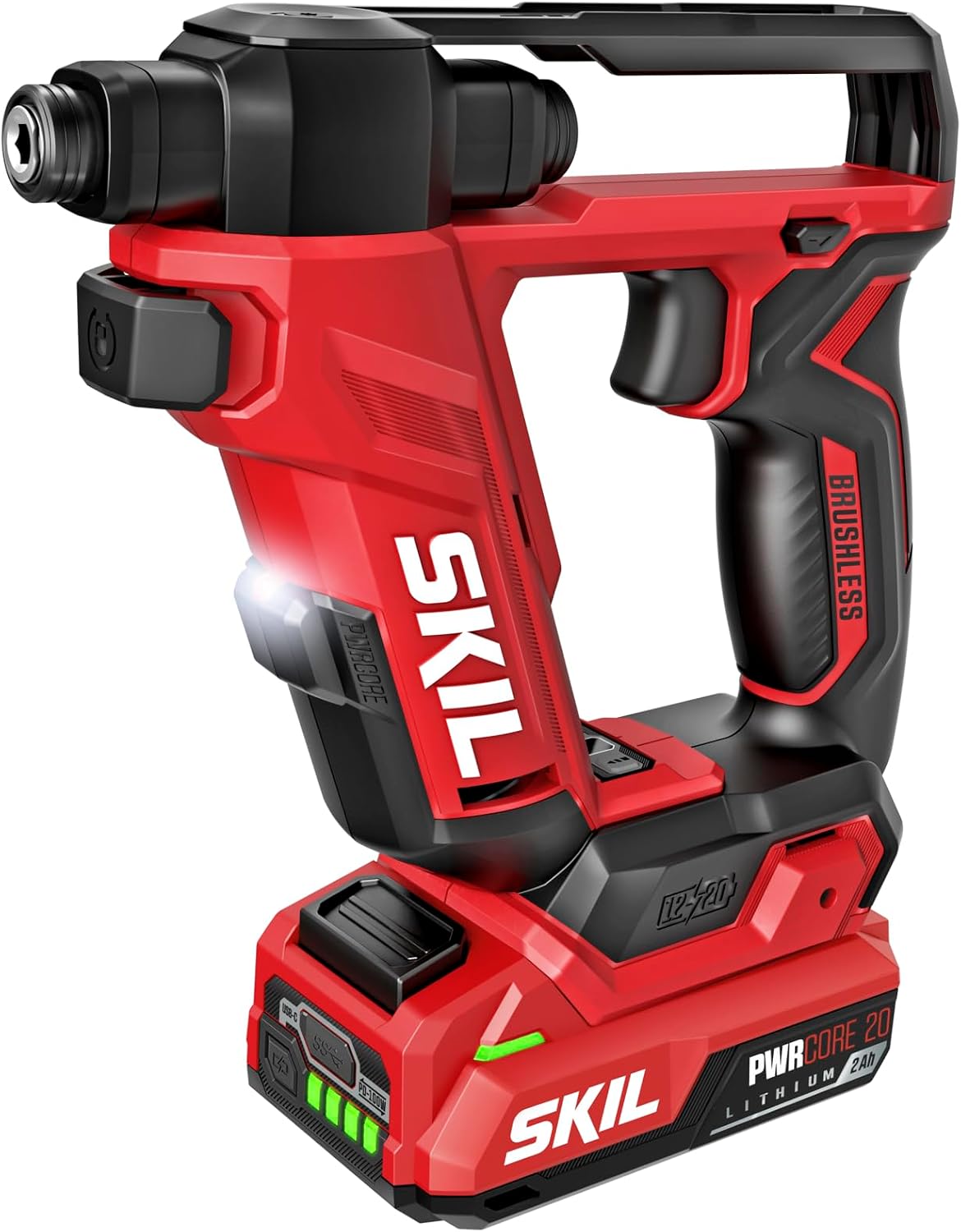 SKIL PWR CORE 20 Brushless 20V Flip Drill Driver Kit