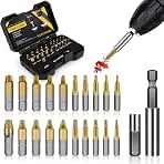 22Pcs Titanium Damaged Screw Extractor Set (B0FGNB71NP)